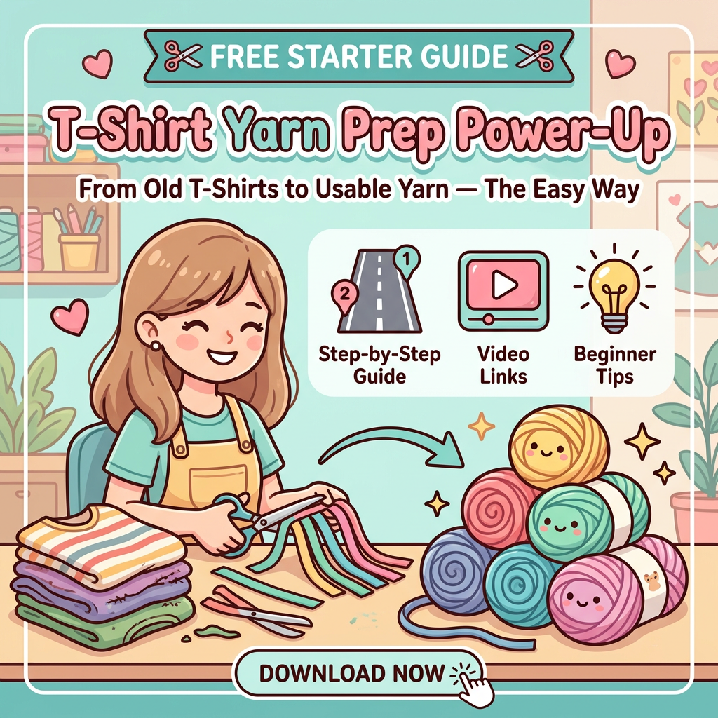 How to make T-shirt yarn freebie