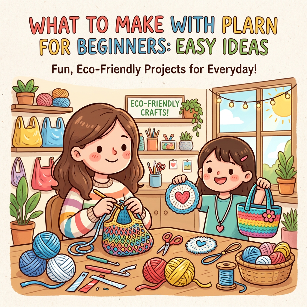 simple projects with plarn for beginners